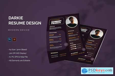 Darkie - Resume Template