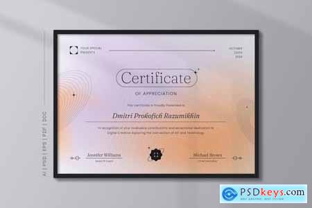 Digital Creative Certificate Template