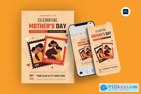Happy Mother's Day Celebration Flyer Template