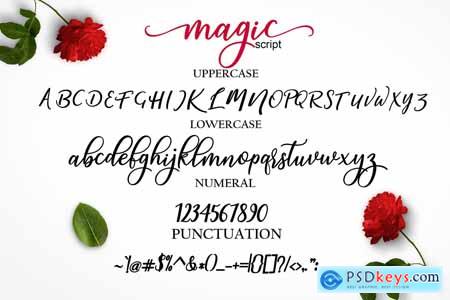 magic script font