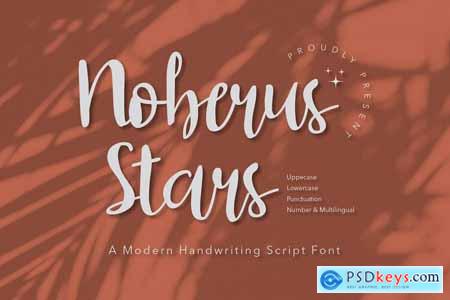 Noberus Stars - Modern Script fonts