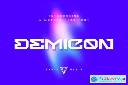 Demicon - Techno Futuristic Expanded Bold Sans