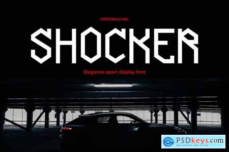 Shocker - The Futuristic Sports Font