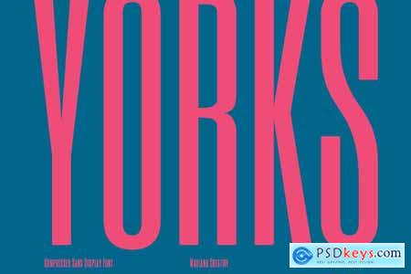Yorks Compressed Sans Font