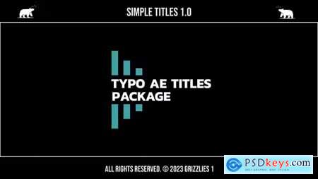 Simple Titles 1.0 - AE 44835721