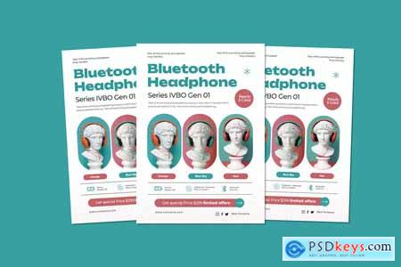 Bluetooth Headphone New Color Flyers
