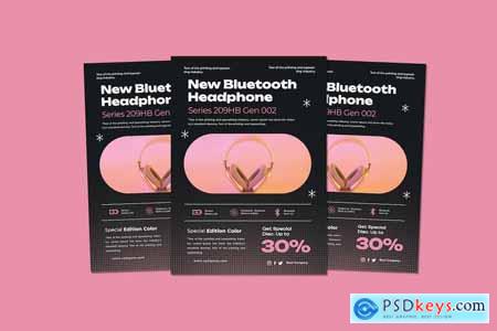 New Bluetooth Headphone Flyers