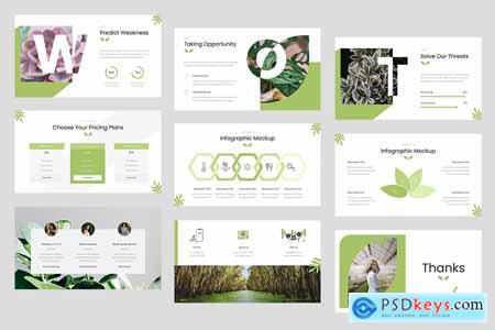 Chloeia  Botanic & Garden PowerPoint Template