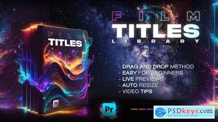Pro Titles Library Cinematic Titles & FX for Premiere Pro 44014314