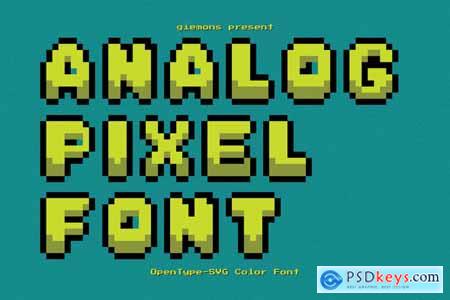 Analog Pixel - SVG Font