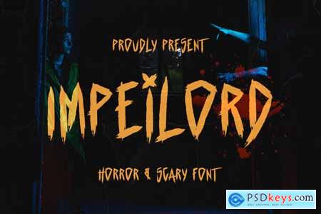 Impeilord - Horror and Scary Font