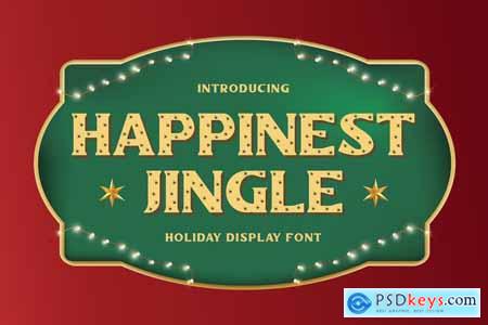 Happinest Jingle - Holiday Display Font