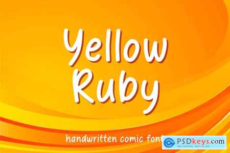 Yellow Ruby - Handwritten Comic Font