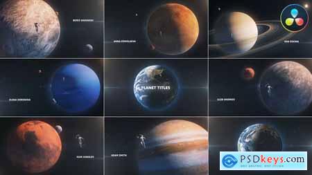 Planet Titles for DaVinci Resolve 44391430