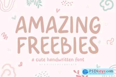 Amazing Freebies - A Cute Handwritten Font