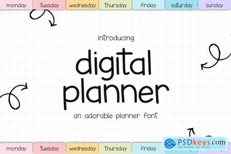 Digital Planner Font