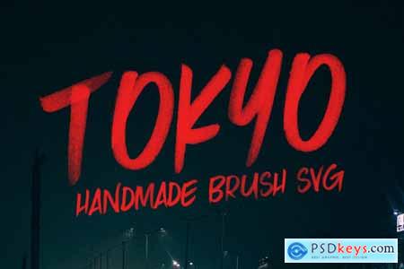Tokyo Brush & SVG Font