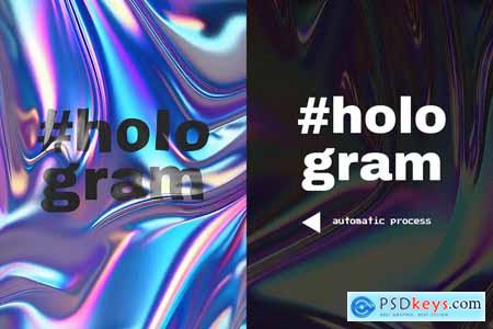 Holographic Foil with Text Effect Vol 1