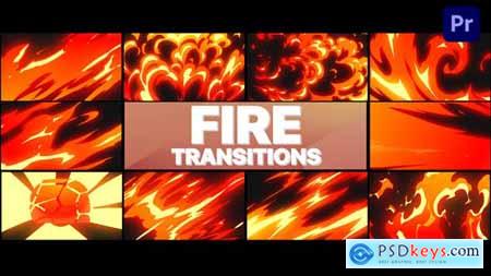 Cartoon Fire Transitions Premiere Pro MOGRT 43988788