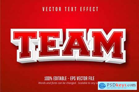 Team - Editable Text Effect, Sport Font Style