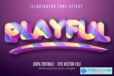 Playful - Editable Text Effect, Font Style