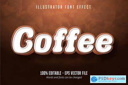 Coffee - Editable Text Effect, Font Style
