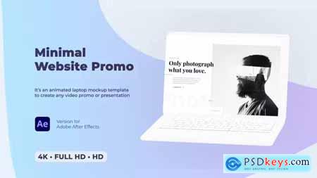 Minimal Website Promo - Laptop Mockup 29505029