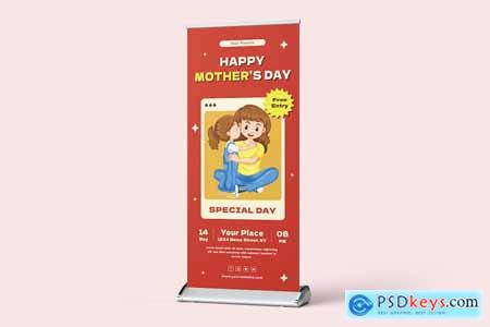 Happy Mothers Day Roll-Up Banner