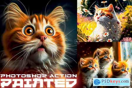 PRO Painted Painting Photoshop Action