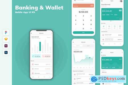 Banking & Wallet Mobile App UI Kit