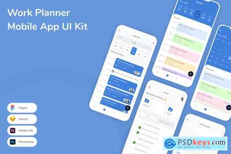 Work Planner Mobile App UI Kit