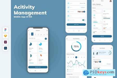 Acitivity Management Mobile App UI Kit