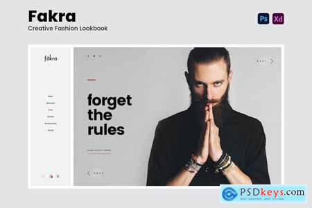 Fakra - Fashion Lookbook Website Design Template