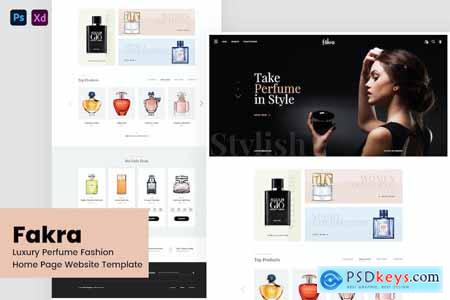 Fakra - Luxury Perfume Website Design Template