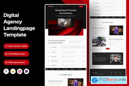 Digital Agency Landing Page UI KIT