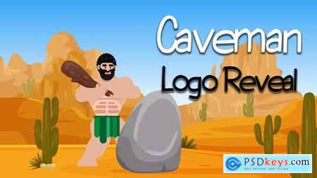 Funny Caveman Character Logo Reveal 26004457