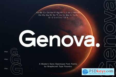 Genova Sans Font Typeface