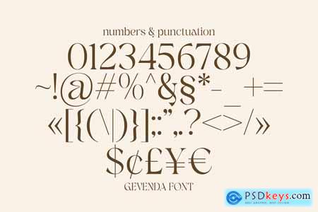 Gevenda - A Display Serif