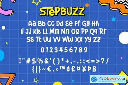 StepBuzz - A Playful Font