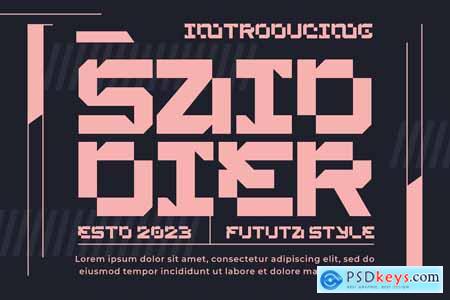 SAID DIER - A Modern Futuristic Font
