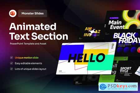 Animated Text Section PowerPoint Template