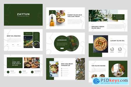 Zaytun  Olive Farm & Shop PowerPoint Template
