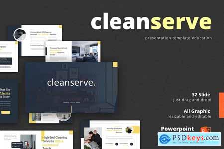 cleanserve  cleanliness Presentation template
