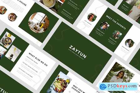 Zaytun  Olive Farm & Shop PowerPoint Template