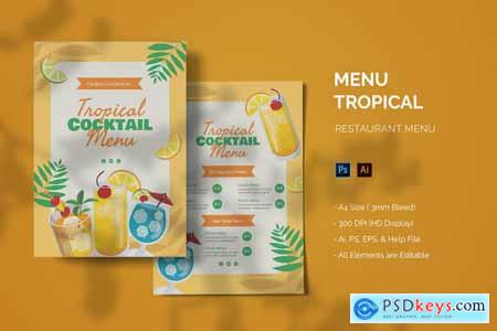Tropical Cocktail - Food Menu