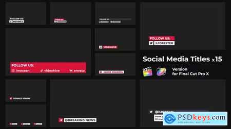 Social Media Titles - FCPX 44859488