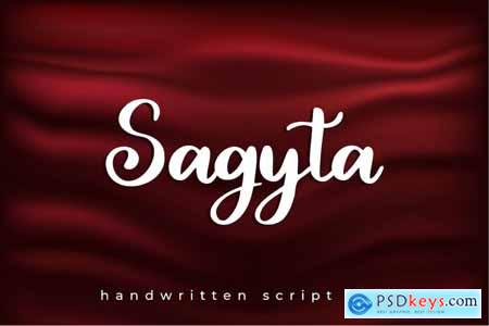 Sagyta - Handwritten Scipt Font