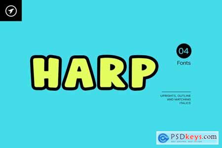 Harp - A Cute & Lovely Display Font
