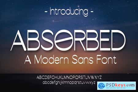 ABSORBED - Modern Sans Font