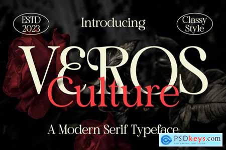 VEROSE Culture - A Modern Serif Font
